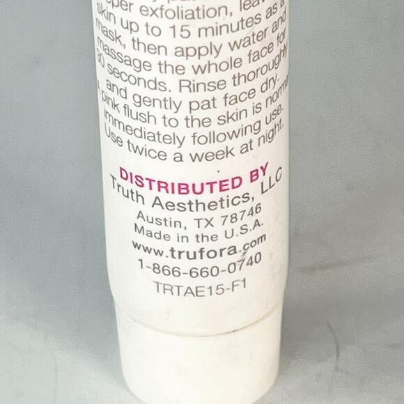 Trufora Triple Action Exfoliator Mask Kaolin Clay Bamboo Travel .5 oz 15 ml New - Picture 5 of 5